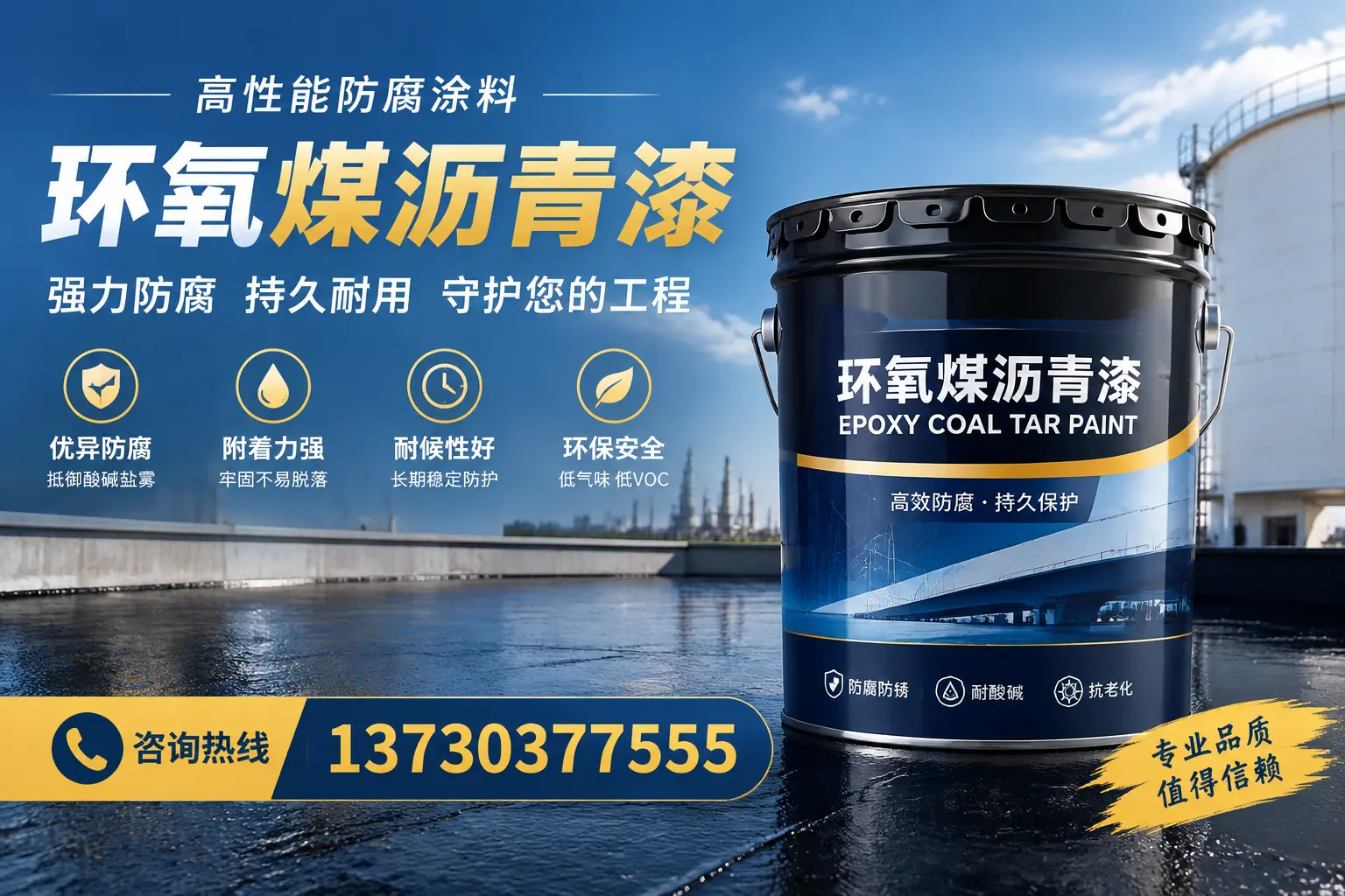 环氧煤沥青漆的耐久性分析，适合佛山的使用场景