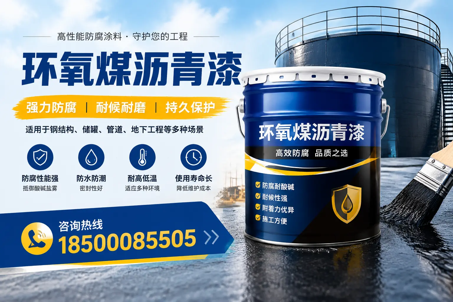 环氧煤沥青漆在工业中的应用,佛山企业的选择